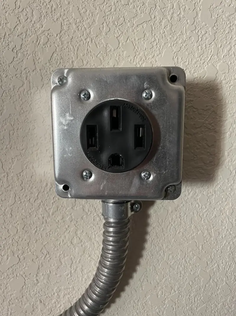 NEMA 14-50 outlet installed for Electrical Panel Upgrade in Sky Lake